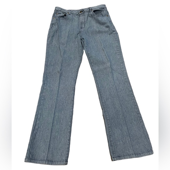 DG2 by Diane Gilman Denim - Diane Gilman Women’s Vintage Light Denim Flare Jeans Size 12